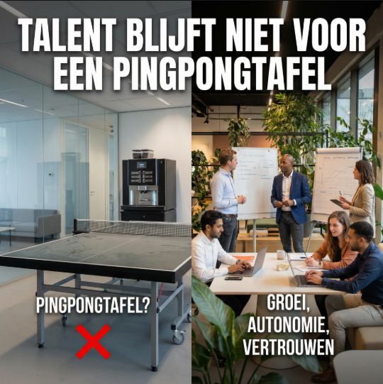 Talent blijft niet voor een pingpongtafel